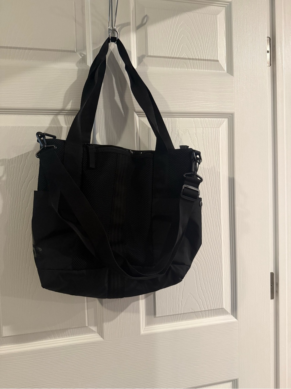 adidas Black Shoulder Tote Bag with Removable strap